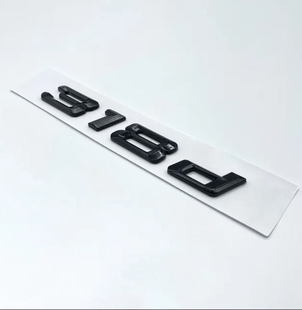 318d Badges de coffre Lettrage Noirs BMW Série 3 modèles E36 E46 E92 F30 320d 330d 335i