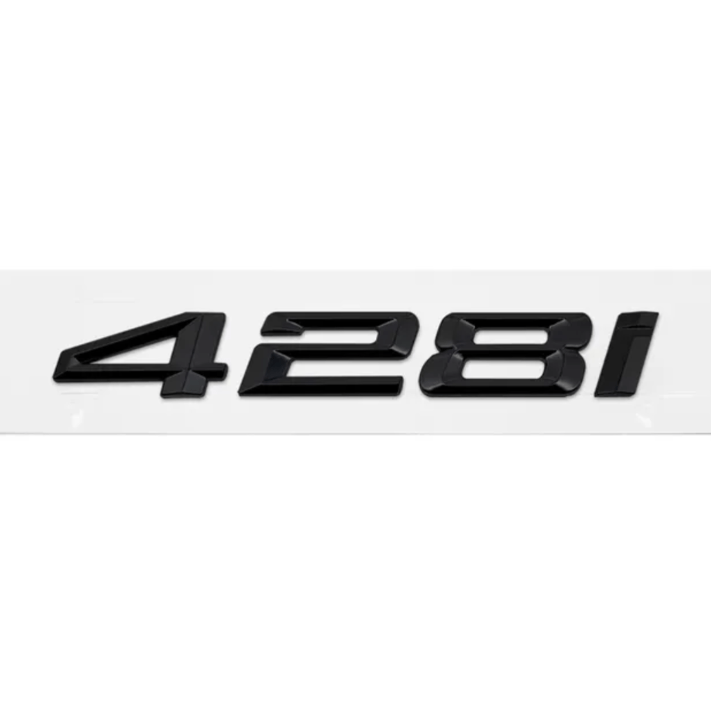 Badges de coffre Lettrage Noirs BMW Série 4 F32 420d 420i 425d 428d 428i 430d 435d 435i 440d 440i