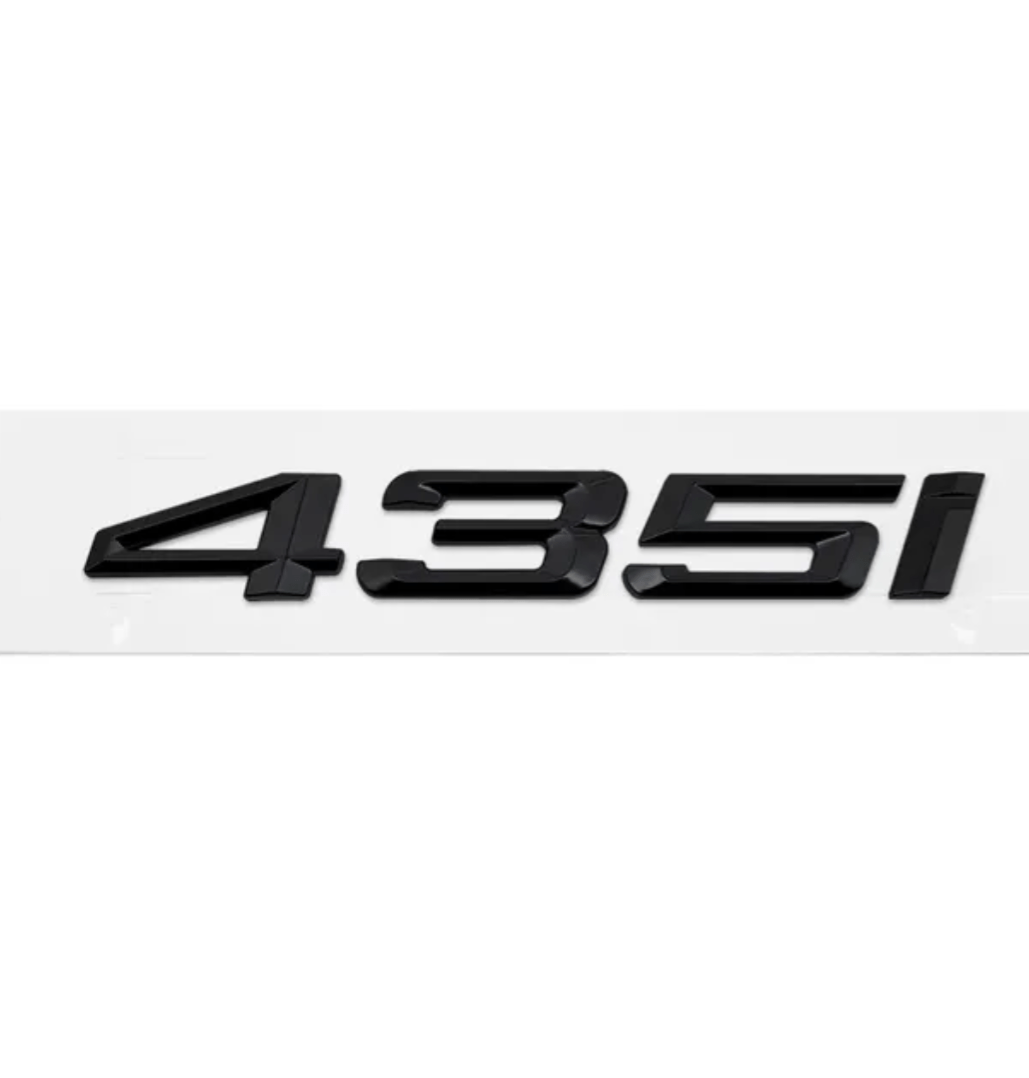 Badges de coffre Lettrage Noirs BMW Série 4 F32 420d 420i 425d 428d 428i 430d 435d 435i 440d 440i