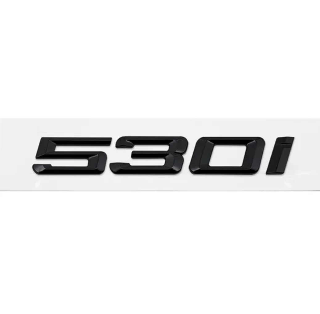 3D Chrome Letters For Car Trunk BMW 520i 520d 530i 535i 535d 530d E60 E39 F10 Emblem Badge Logo Lettering Stickers Accessories