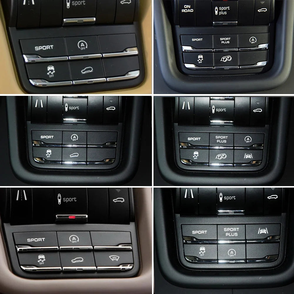 Boutons de console centrale pour Porsche Cayenne 92A