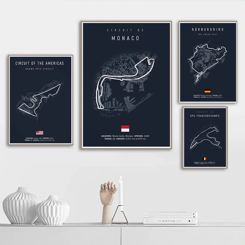 A-Poster circuits automobiles du Nürburgring