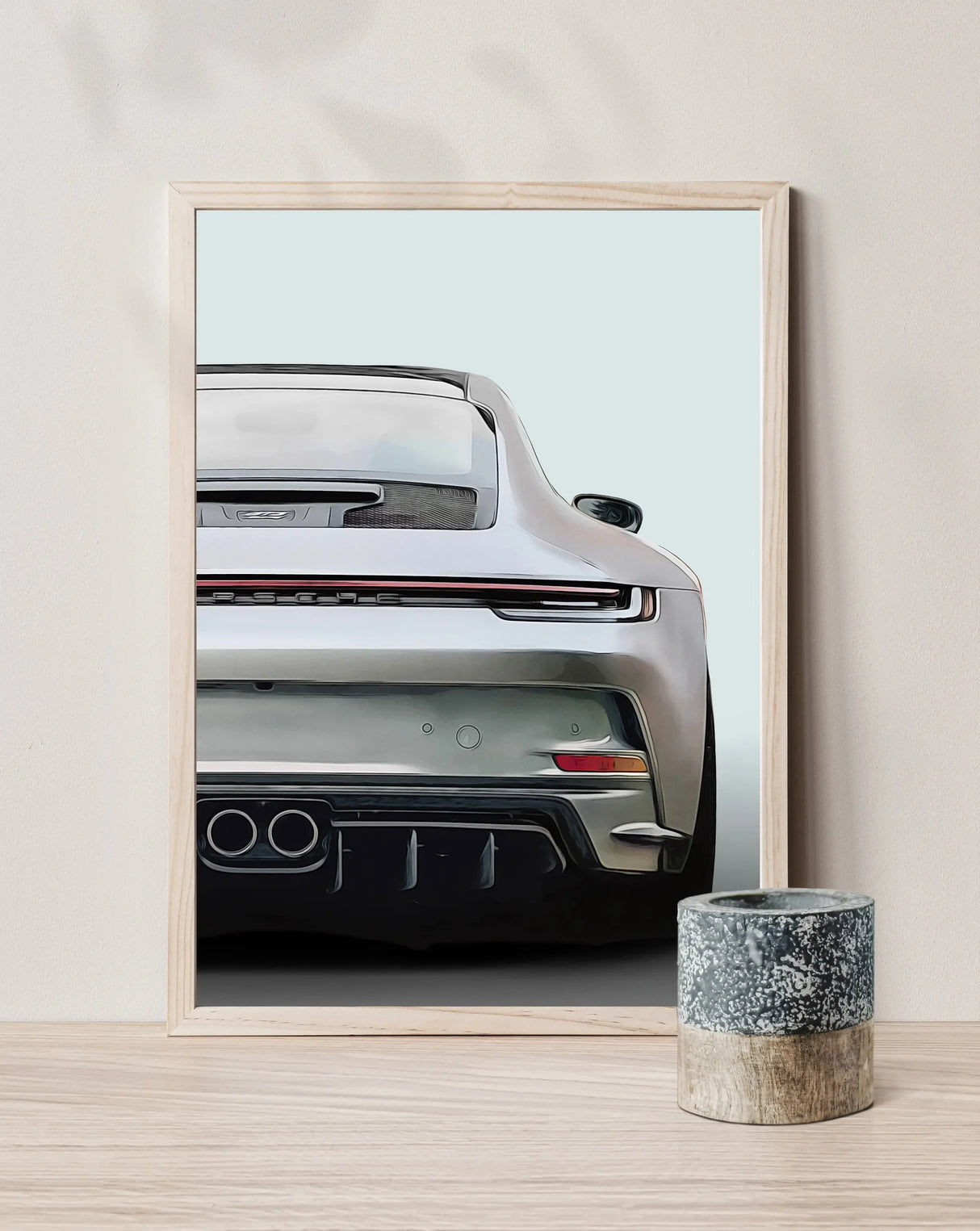 Affiche voiture Porsche 911 GT3 992 Touring Poster en toile Supercar
