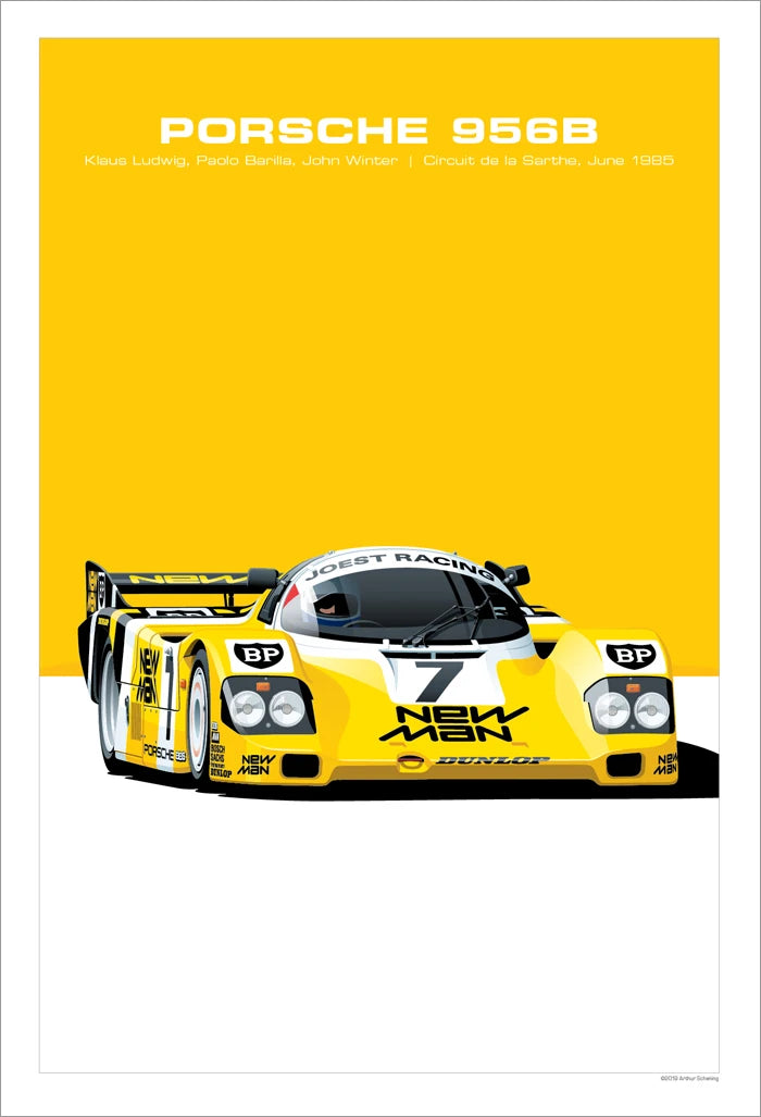 Affiche voiture Porsche 917 908 935 956 Poster en toile Endurance 24h du Mans Classic