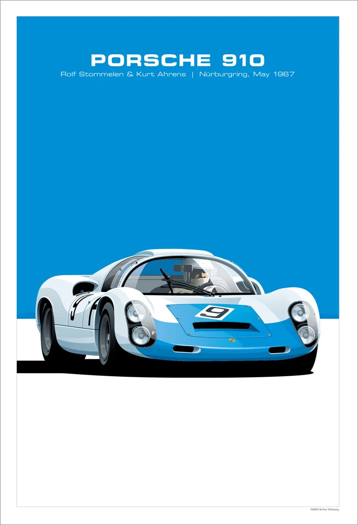 Affiche voiture Porsche 917 908 935 956 Poster en toile Endurance 24h du Mans Classic