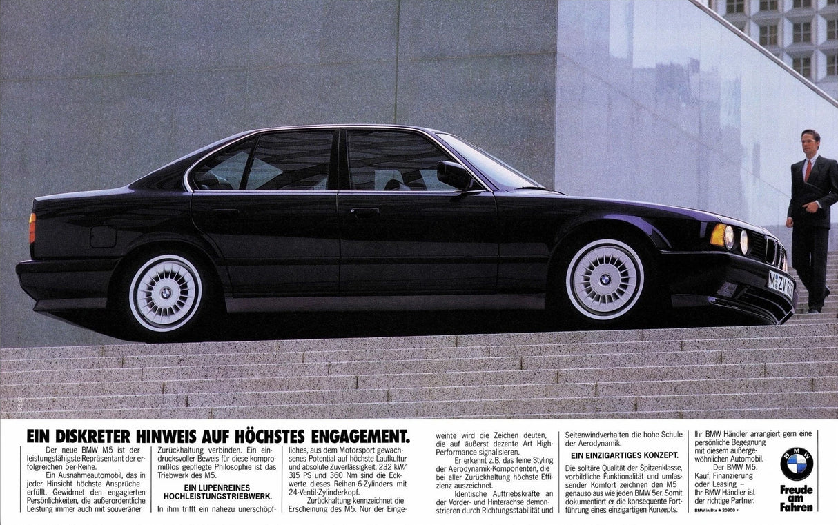 Affiches publicitaires vintage de voiture BMW