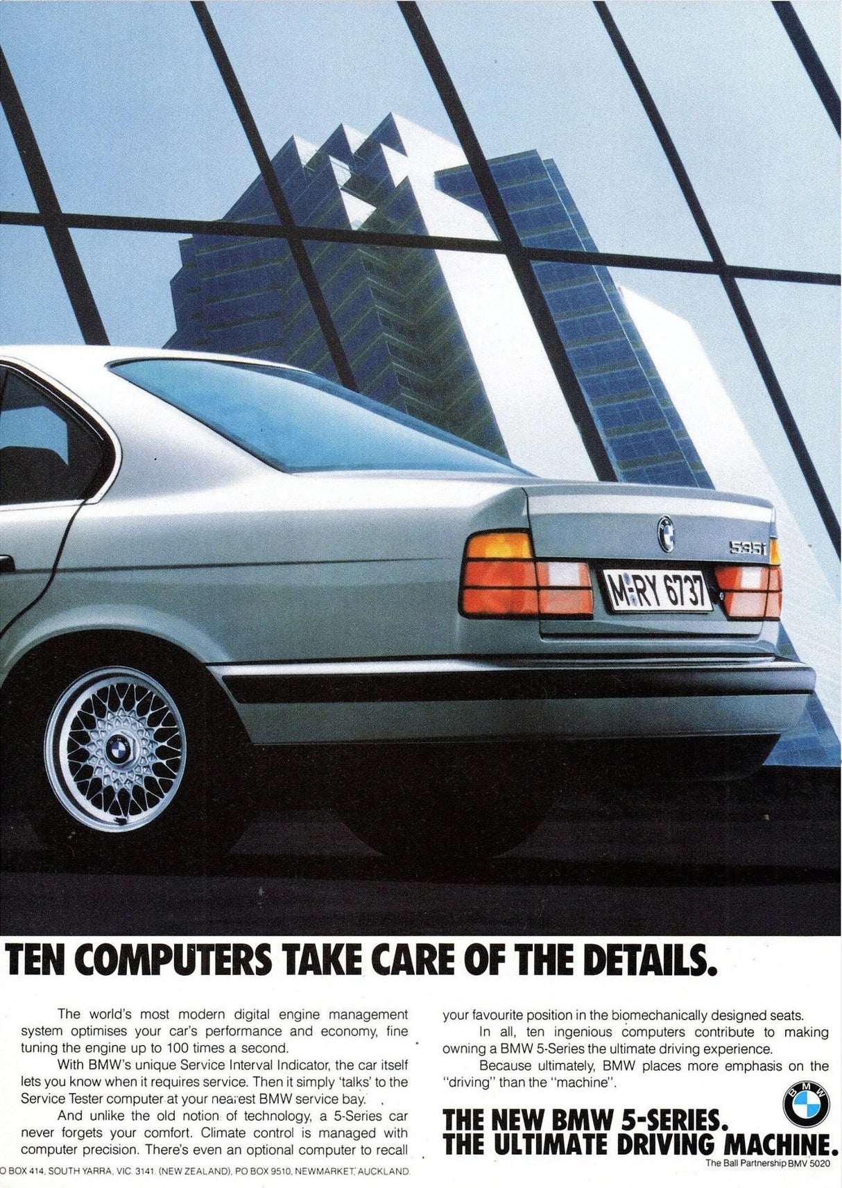 Affiches publicitaires vintage de voiture BMW