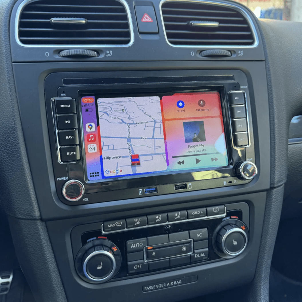 Autoradio connecté Android Auto et Apple CarPlay pour Volkswagen Golf 5 (2003 à 2007)
