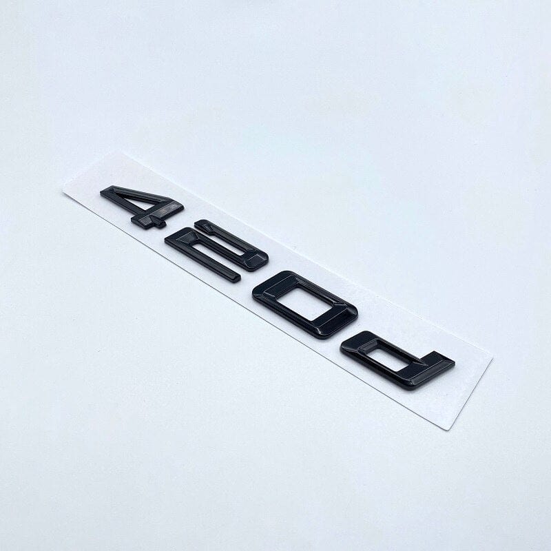 Badges de coffre Lettrage Noirs BMW Série 4 F32 420d 420i 425d 428d 428i 430d 435d 435i 440d 440i