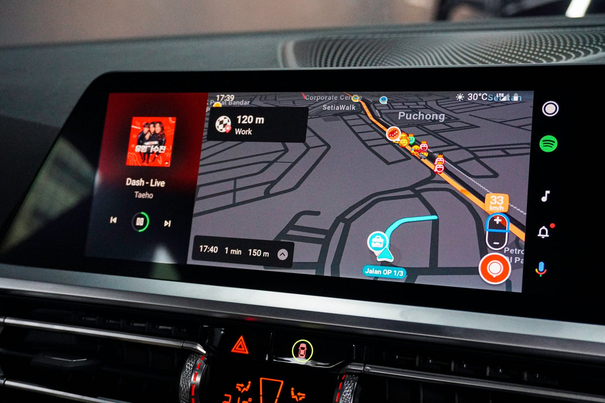 Boîtier Autoradio Android Auto et Apple CarPlay pour BMW X5 F15 NBT (2014 à 2020)