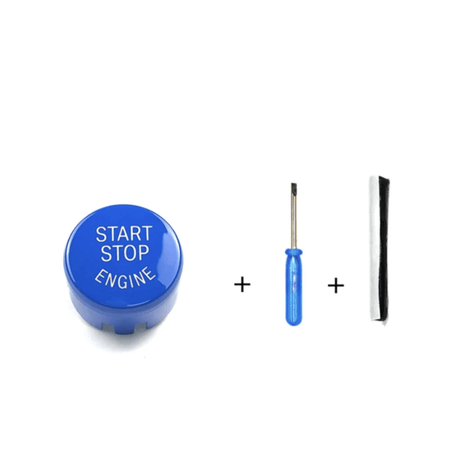 Bleu Coques de rétroviseurs type M3 BMW Série 3 E90 et E92 LCI Bouton de Démarrage Performance Rouge Bleu Argent pour BMW Série 1 2 3 4 5 X3 X4 X5 X6 F20 F30 F32 (2010 à 2020)