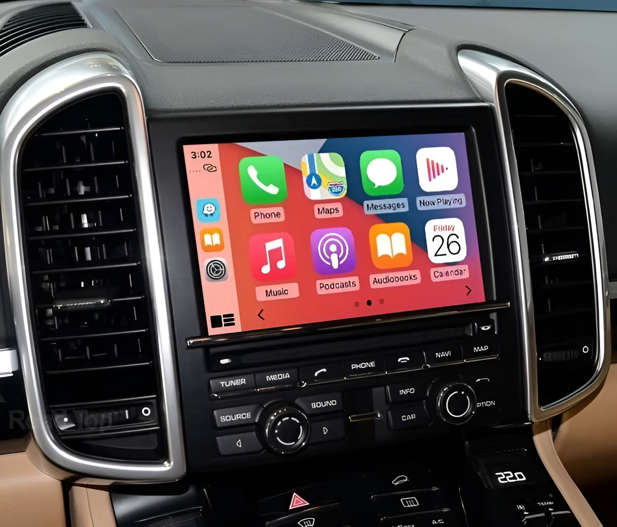 Module Autoradio Connecté Apple Carplay/AndroidAuto pour Porsche Panamera I (2010 à 2016)