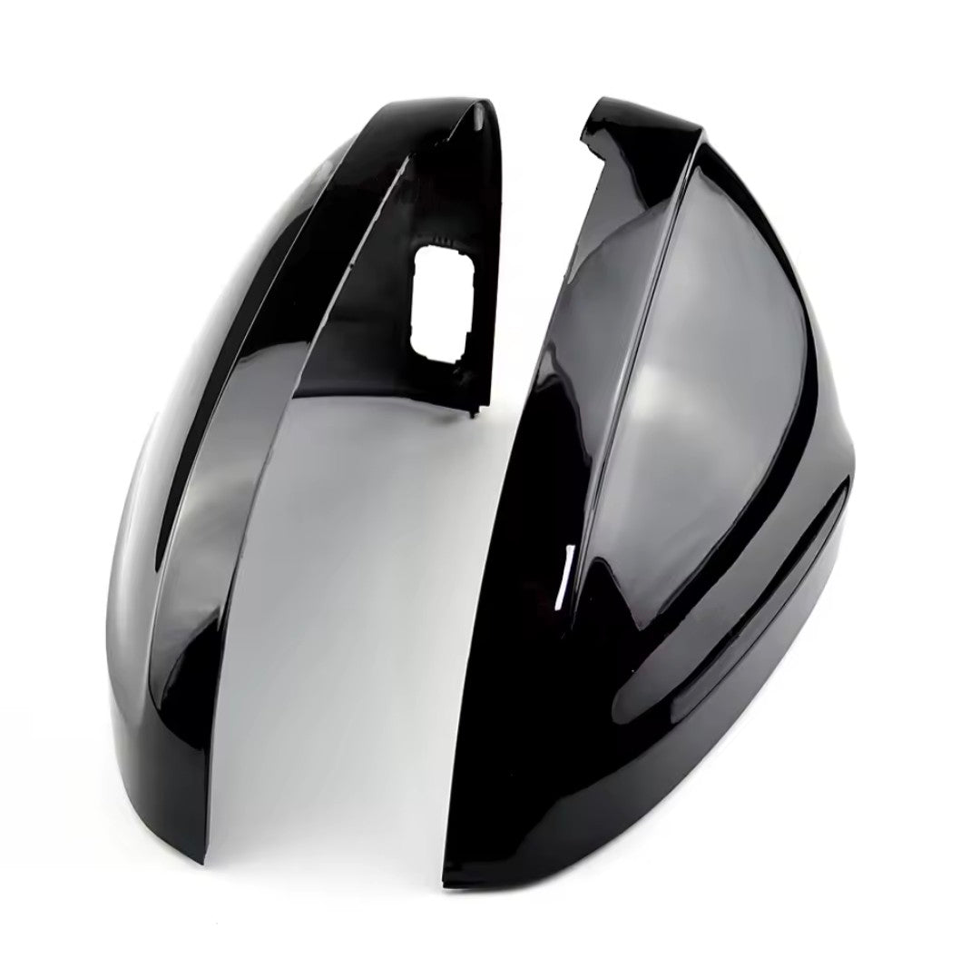 Coques de rétroviseurs Noires Brillantes pour Audi A4 B9 (2017 - 2022)