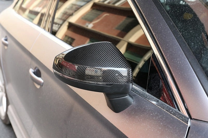 Coques de rétroviseurs fibre de carbone pour AUDI A3 S3 RS3 8V (2012 - 2020)