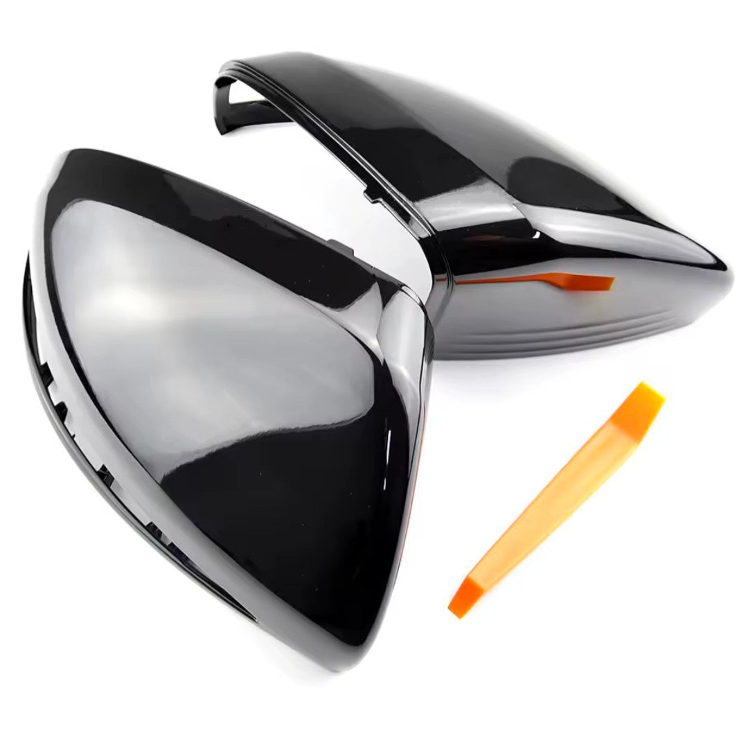 Coques de rétroviseurs noires brillantes Mercedes GLC W253 (2015 - 2022)