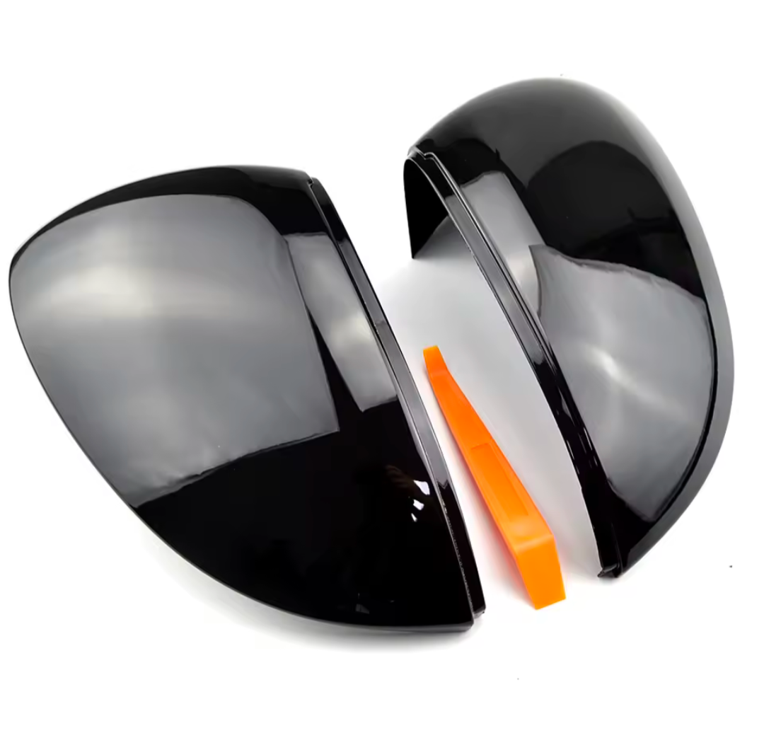 Coques de rétroviseurs noires brillantes pour VW Golf 8 (2020 - 2025)