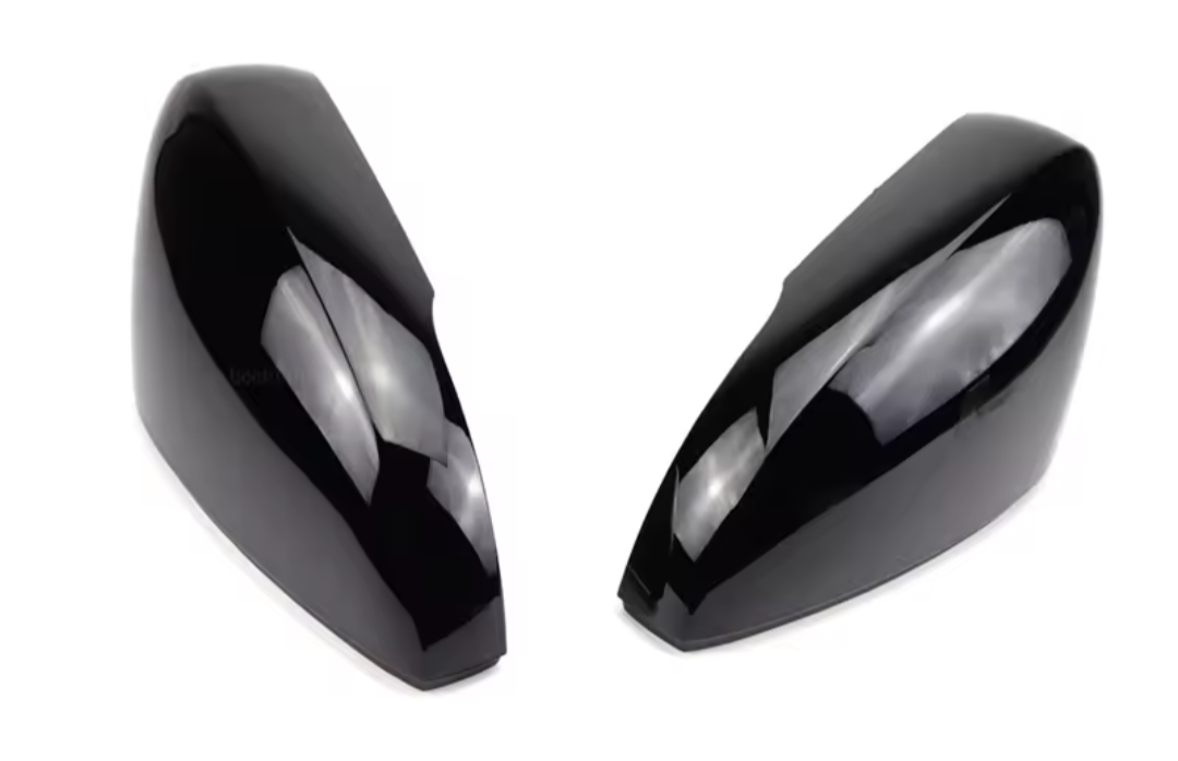 Coques de rétroviseurs noires brillantes pour VW Polo 6R (2009 - 2017)