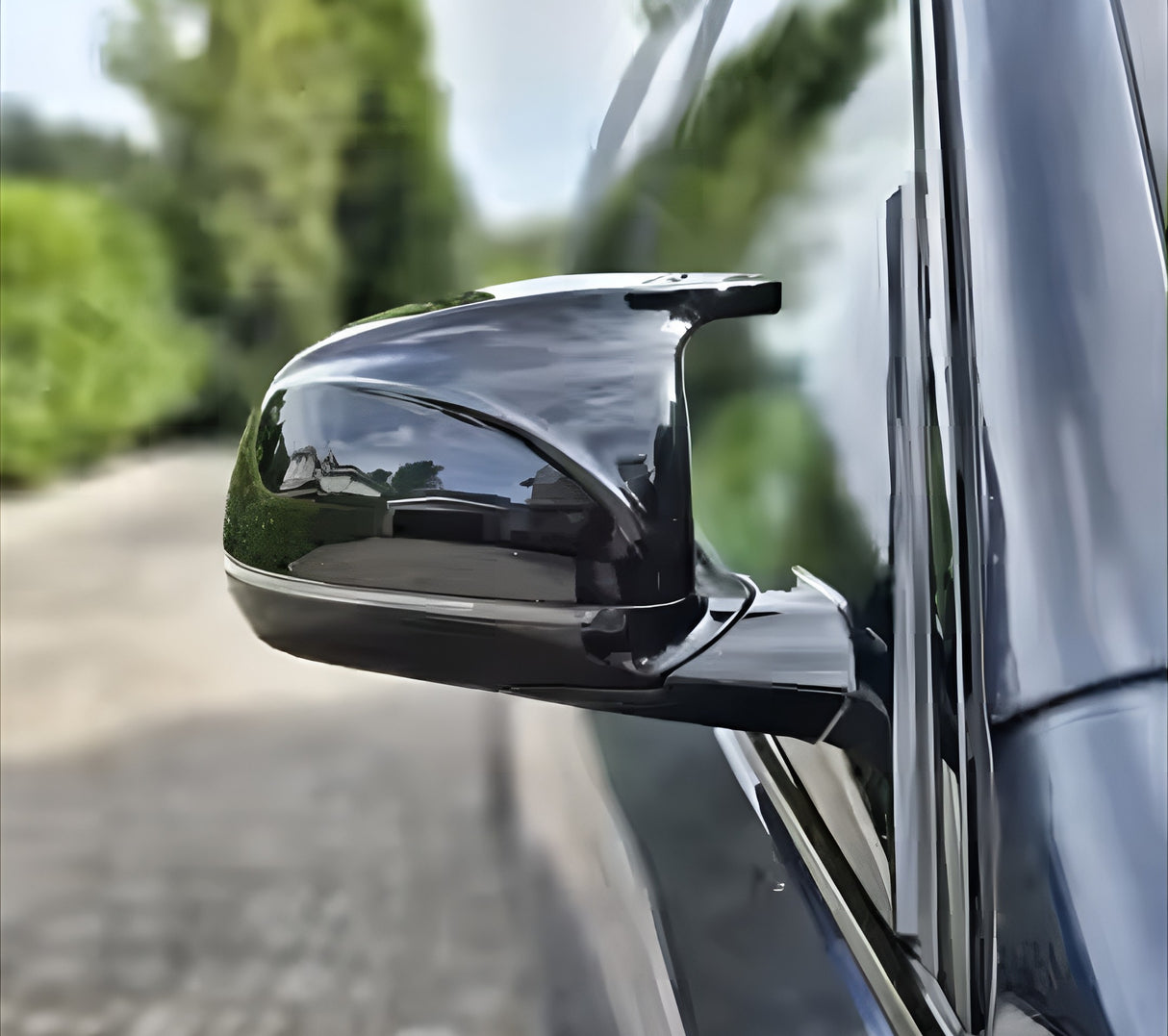 Coques de rétroviseurs type M Performance noires brillantes pour BMW X7 G07 - 2019 à 2025