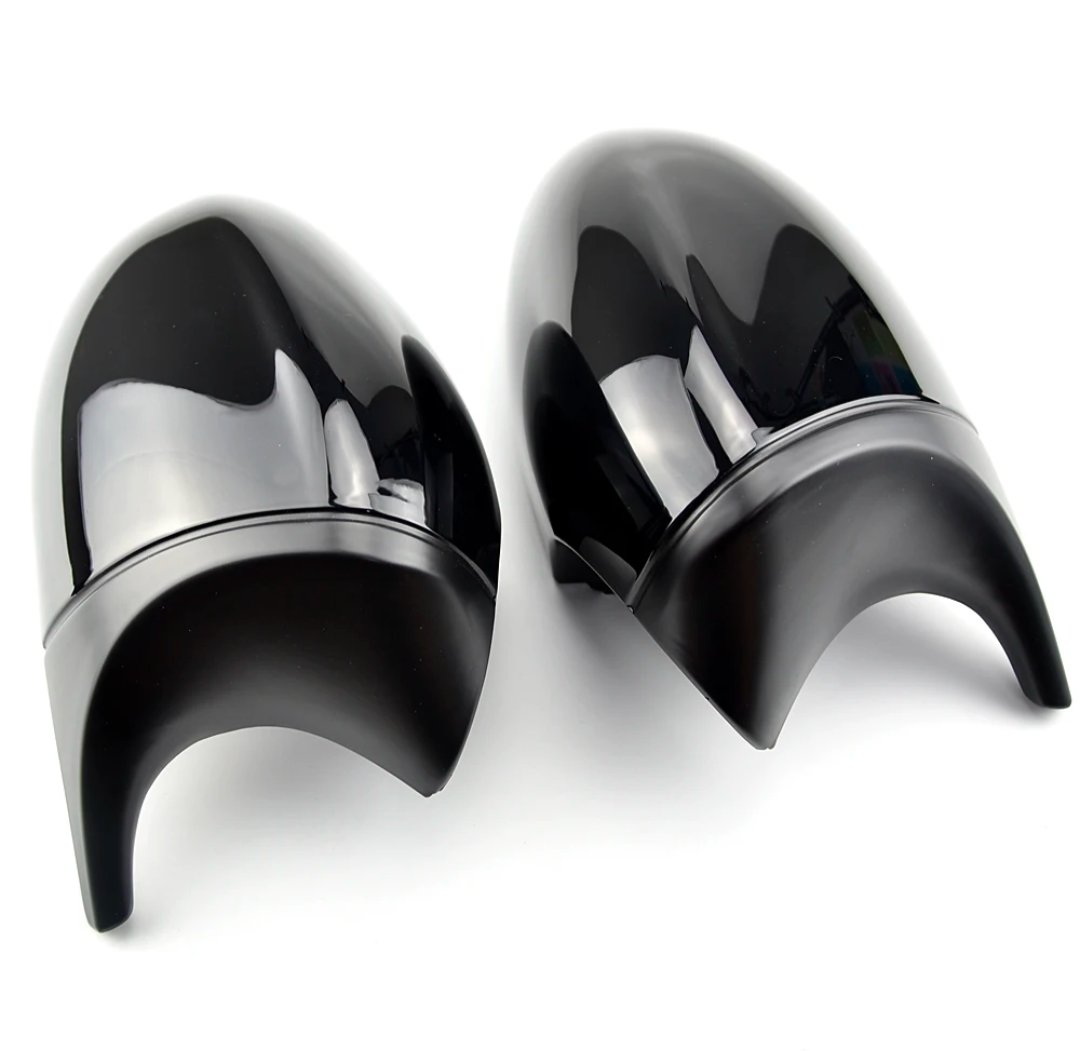 Coques de rétroviseurs type M3 noires brillantes pour BMW Série 3 E90 et E92 (2006 - 2012)