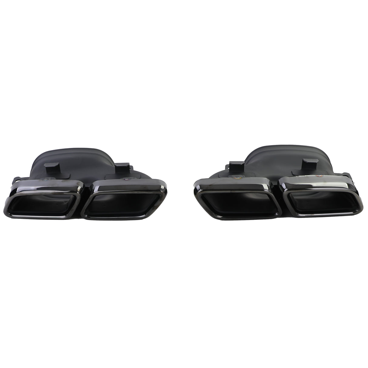 Diffuseur et sorties d'échappement pare-choc arrière look 63 AMG pour Mercedes Classe C Berline W205 (2014 à 2021)