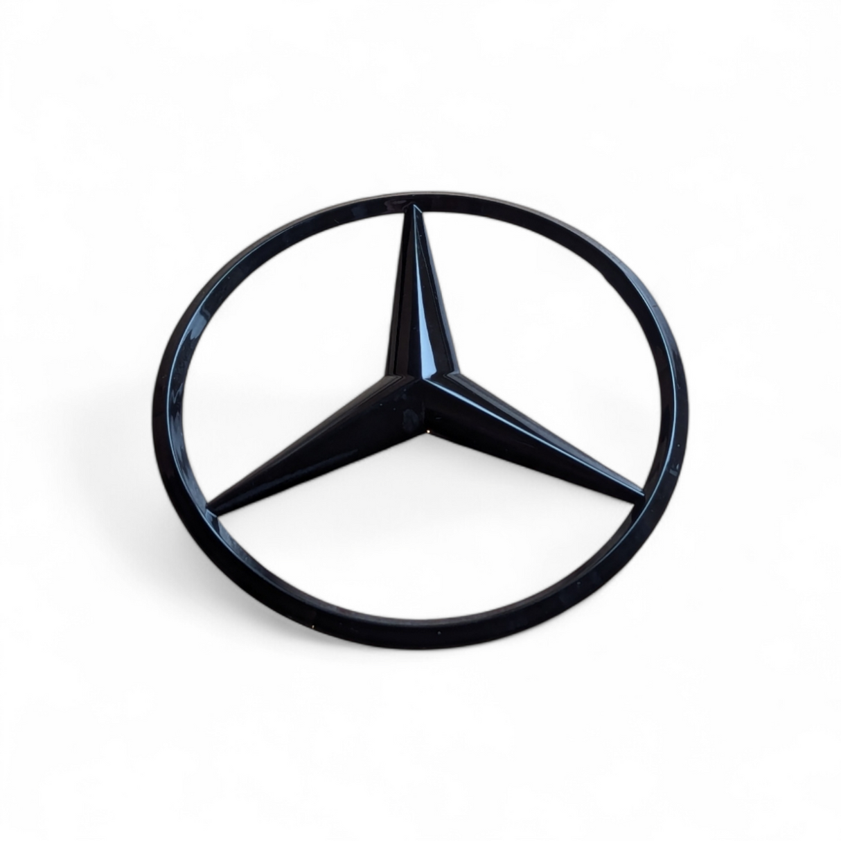 Emblème de coffre logo à l'étoile Mercedes-Benz Noir Brillant