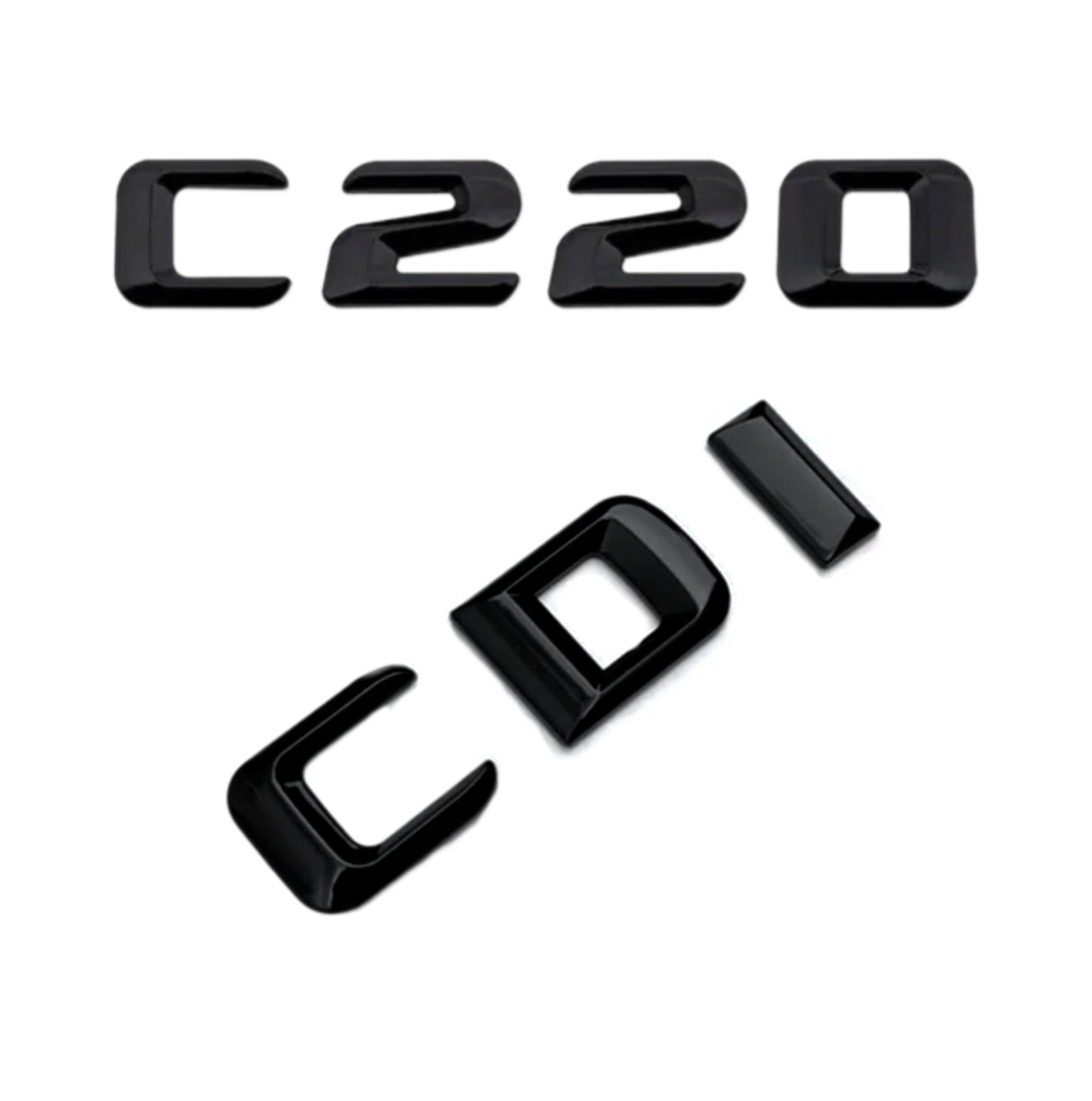 Emblèmes de coffres noirs logos Mercedes Classe C