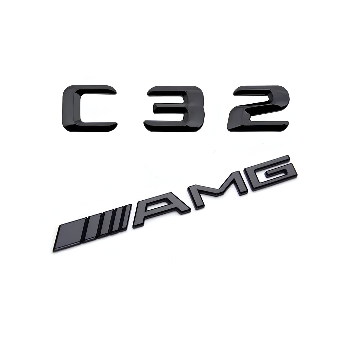 Emblèmes de coffres noirs logos Mercedes Classe C