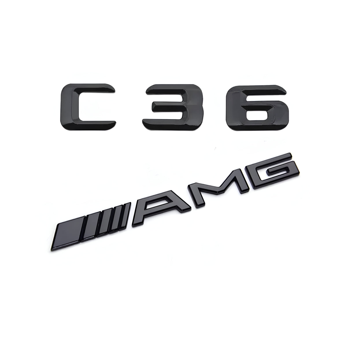 Emblèmes de coffres noirs logos Mercedes Classe C