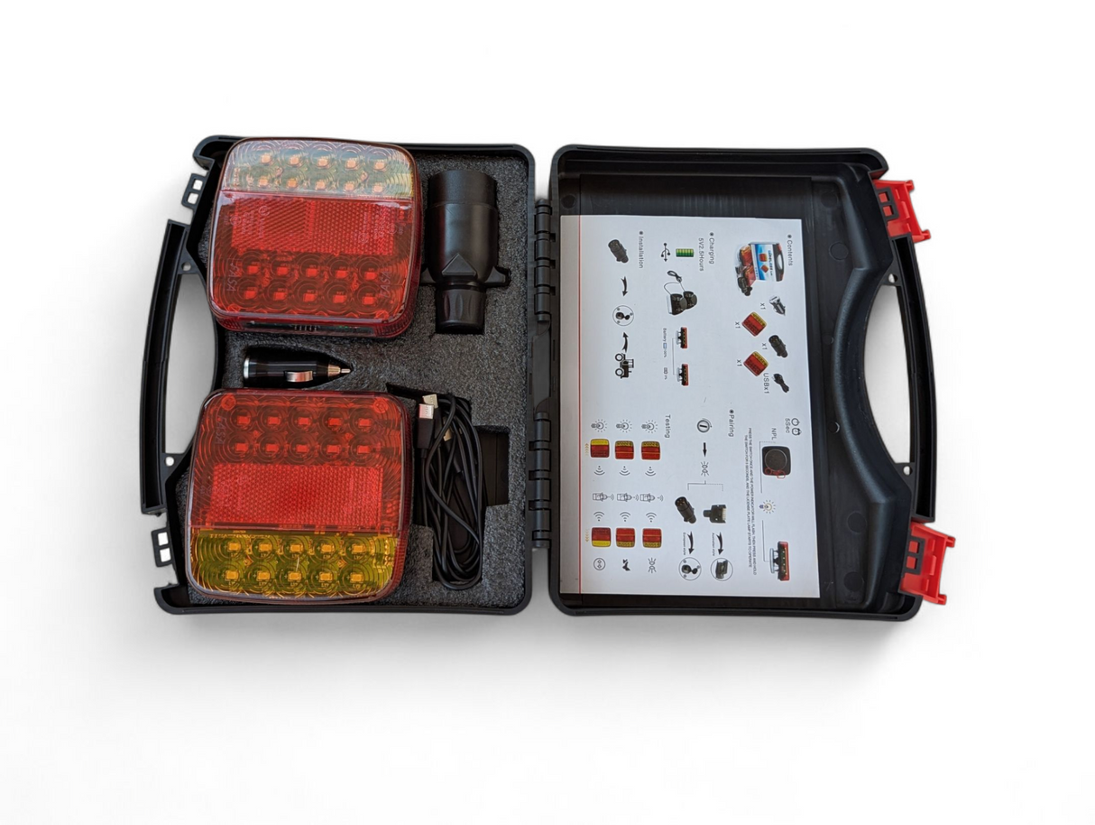 Feux arrière de remorque LED magnétiques sans fil