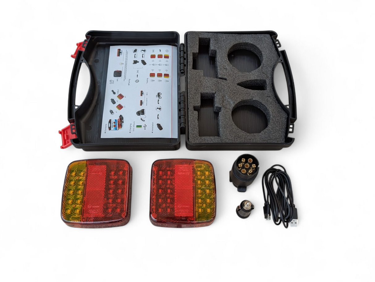 Feux arrière de remorque LED magnétiques sans fil