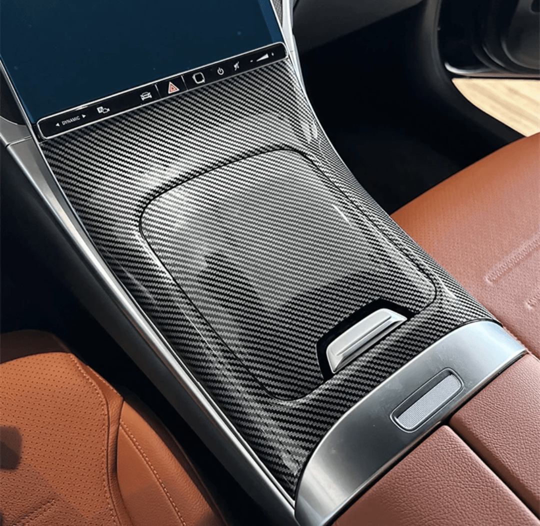 Garniture intérieure de console centrale carbone pour Mercedes GLC W254 (À partir de 2023)