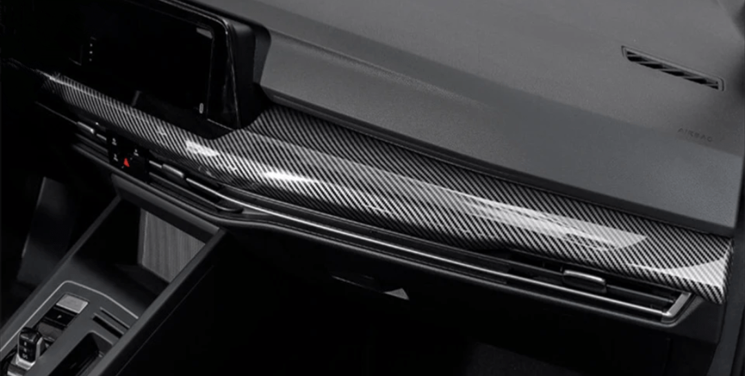Garniture tableau de bord carbone pour VW GOLF 8 - 2019 à 2024