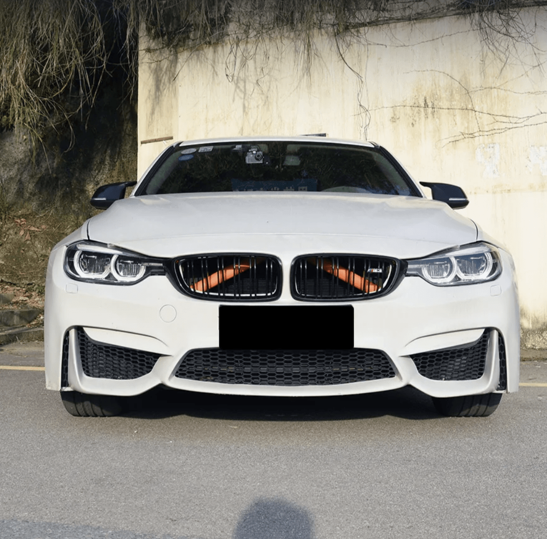 Garnitures Barres de renfort de calandres avant V-Brace Orange pour BMW