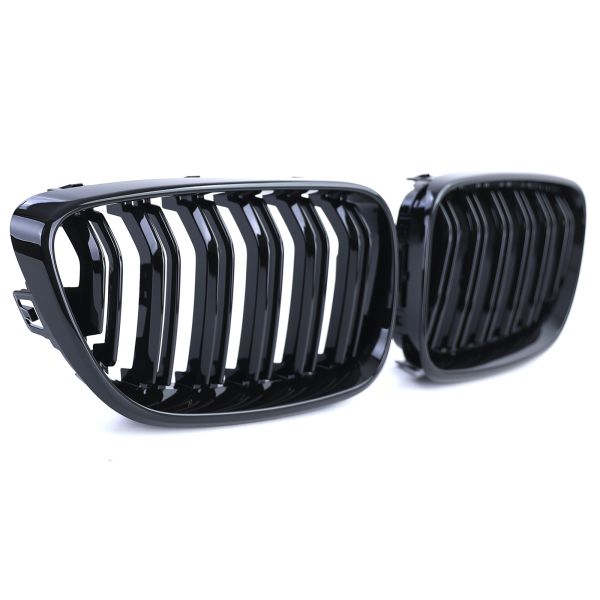 Grilles de Calandre Noir Brillant pour BMW Série 2 F22 et M2 F87 type M Performance (2012-2021)