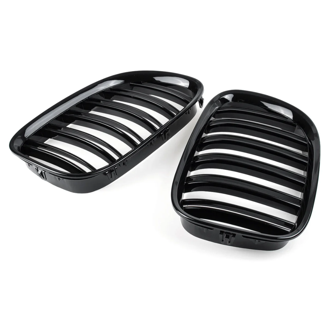 Grilles de Calandre Noir Brillant pour BMW Série 7 F01 F02 F03 F04 (2009 - 2015)