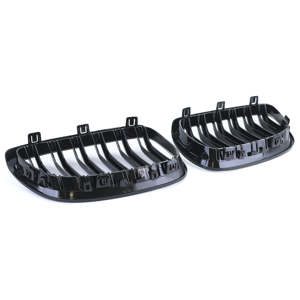 Grilles de calandre Noir Brillant pour BMW Série 3 E92 look M Performance (2006 - 2014)