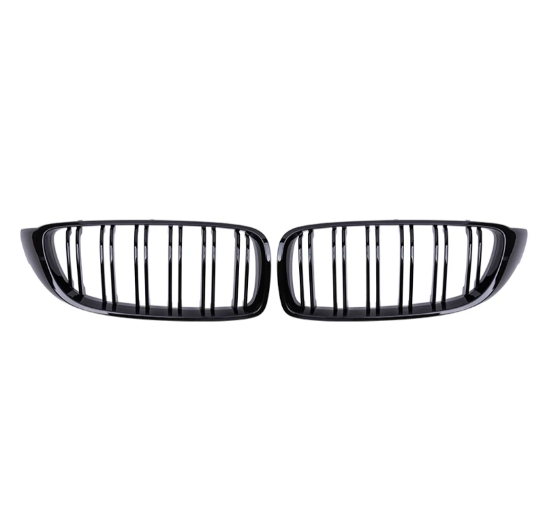 Grilles de calandre Noir Brillant type M4 pour BMW Série 4 F32 (2013 - 2020)
