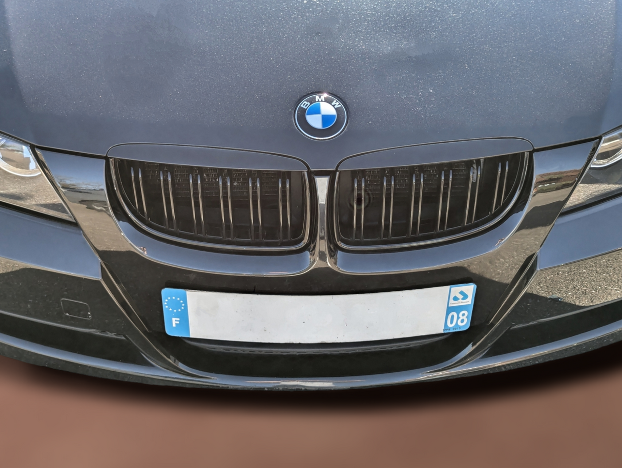 Grilles de calandre noire brillante type M Performance BMW Série 3 E90 (2005 - 2012)