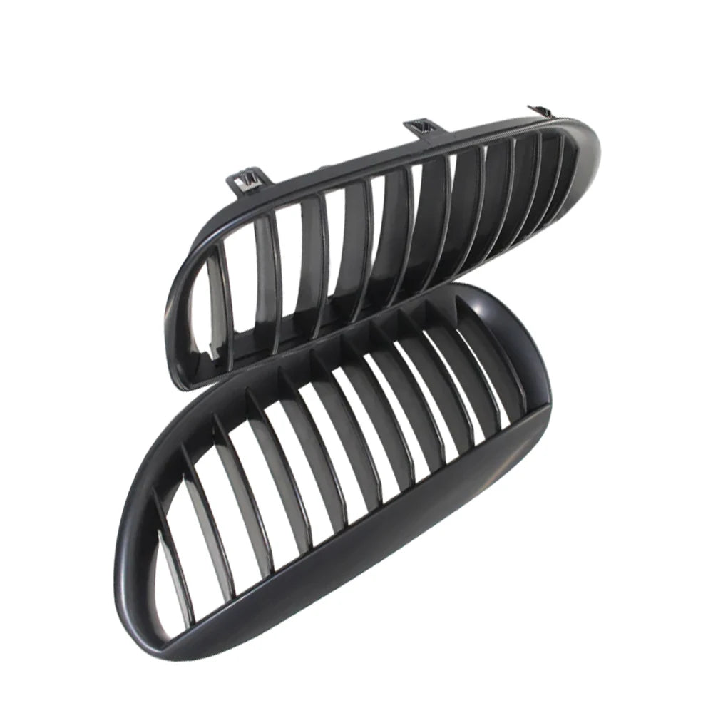 Grilles de calandre noires brillantes pour BMW Série 6 E63 E64 (2003 - 2010)