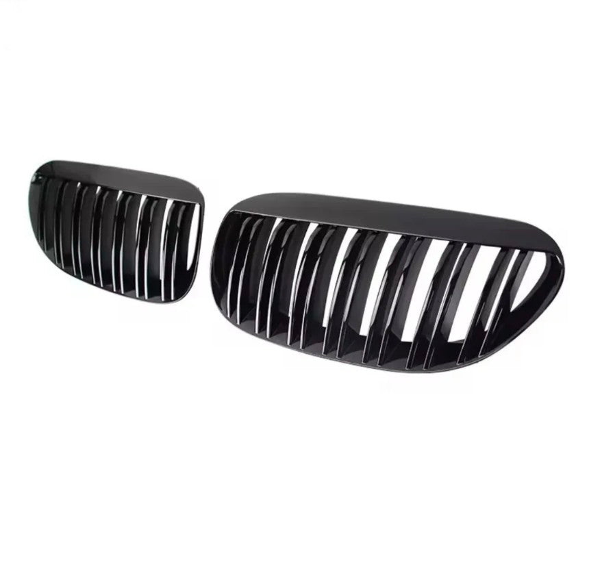 Grilles de calandre noires brillantes pour BMW Série 6 E63 E64 (2003 - 2010)