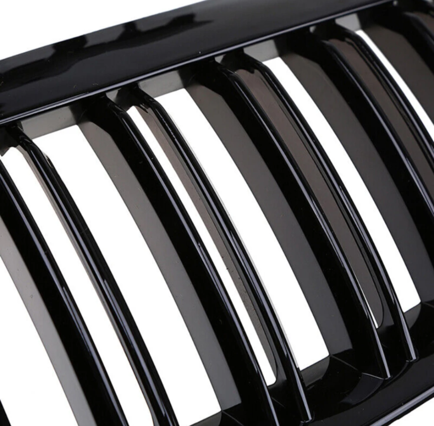 Grilles de calandre noires brillantes pour BMW Série 6 E63 E64 (2003 - 2010)
