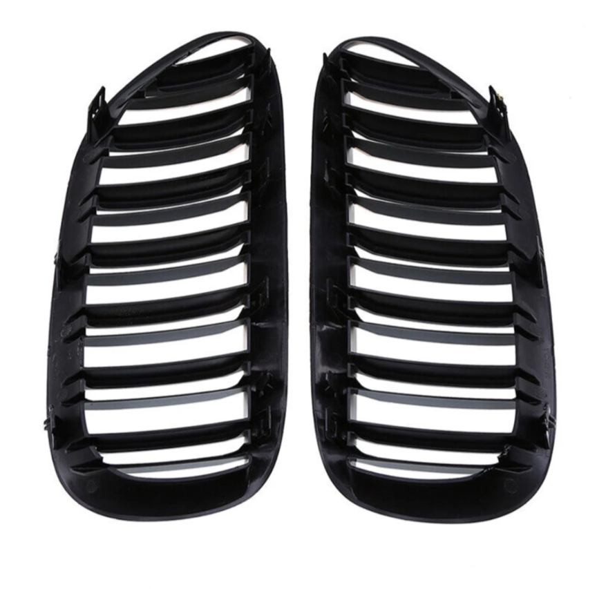 Grilles de calandre noires brillantes pour BMW Série 6 E63 E64 (2003 - 2010)