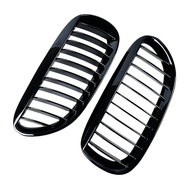 Grilles de calandre noires brillantes pour BMW Série 6 E63 E64 (2003 - 2010)