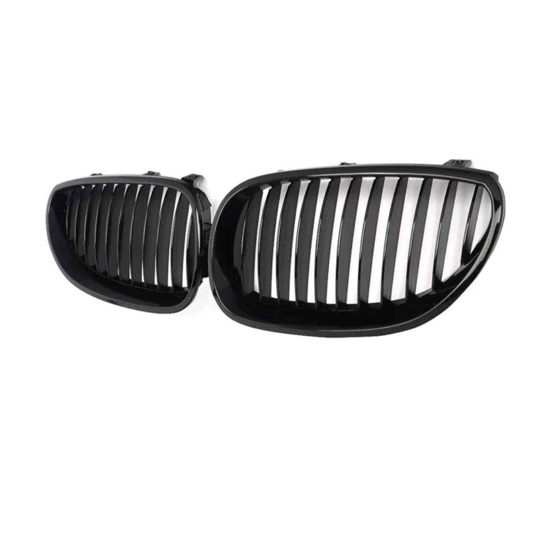 Grilles de calandre noires brillantes type Motorsport BMW Série 5 E60 (2003-2010)