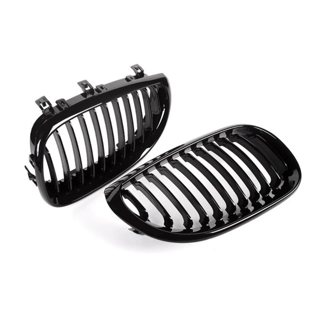Grilles de calandre noires brillantes type Motorsport BMW Série 5 E60 (2003-2010)