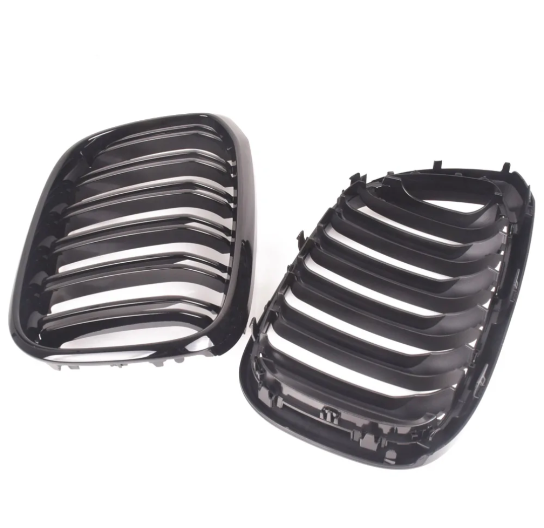 Grilles de calandre noires type M Performance pour BMW X4 G02 (2018 - Aujourd'hui)