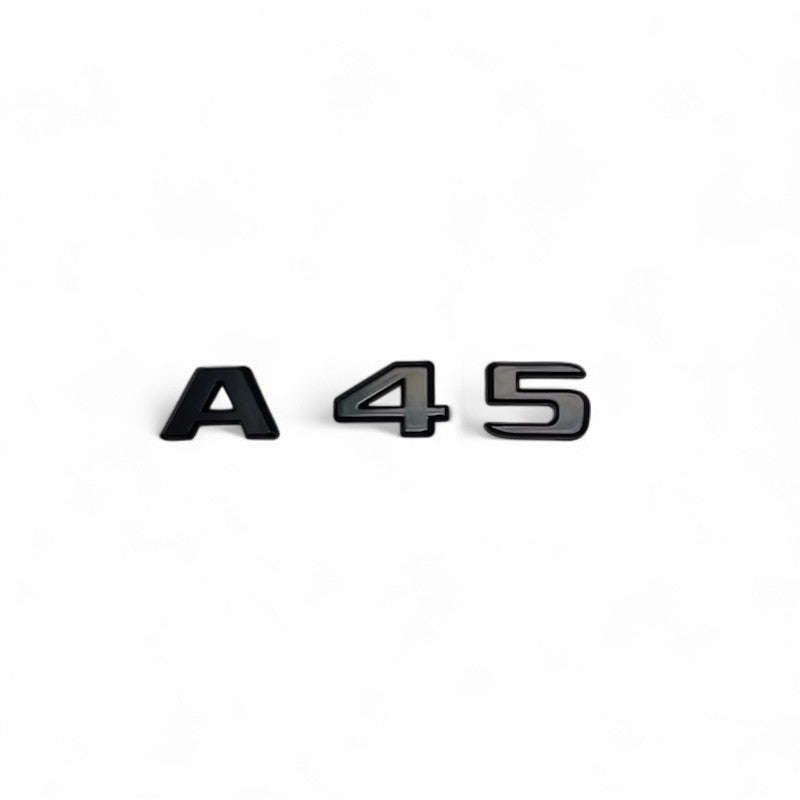 Logos Badges de coffre noir Mercedes A45 A45s A35 AMG W177
