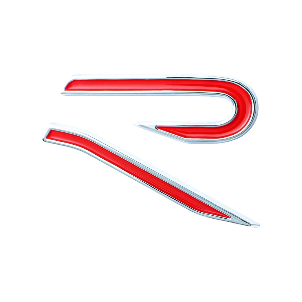 Logo Golf 8 R badge de coffre - Noir, Bleu, Chrome, Rouge