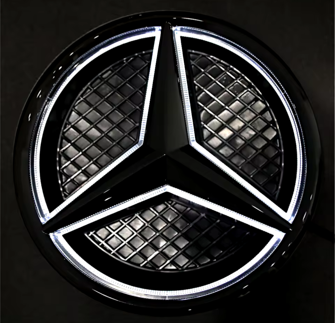 Logo de calandre à l'étoile Mercedes-Benz lumineux à LED