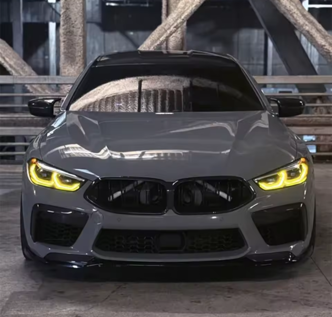 Modules LED DRL Jaunes Angel Eyes look CSL pour BMW Série 8 G15 (2018 à 2025)